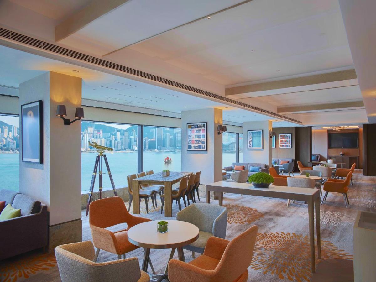 뉴 월드 밀레니엄 홍콩 호텔 외부 사진 The Club Lounge at the Hong Kong International Convention and Exhibition Centre