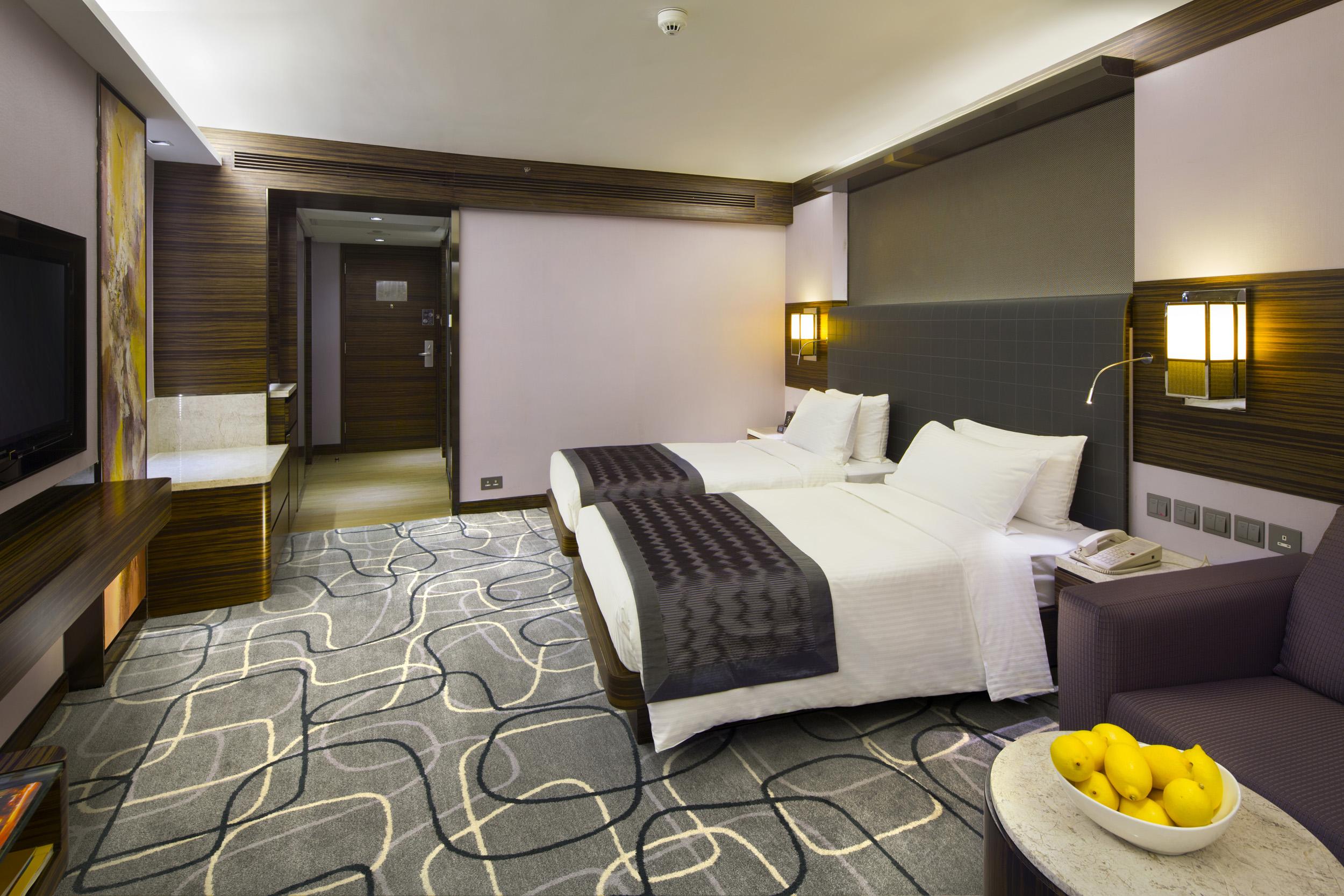 뉴 월드 밀레니엄 홍콩 호텔 외부 사진 A room at the hotel